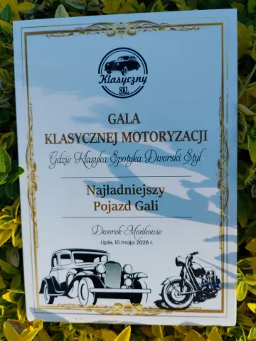 Zdjęcie do artykułu: Gala Klasycznej Motoryzacji - Gdzie Klasyka Spotyka Dworski Styl